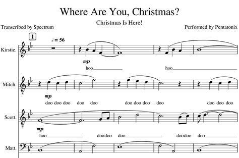 Where Are You Christmas Sheet Music: A Festive Journey Through Holiday Melodies